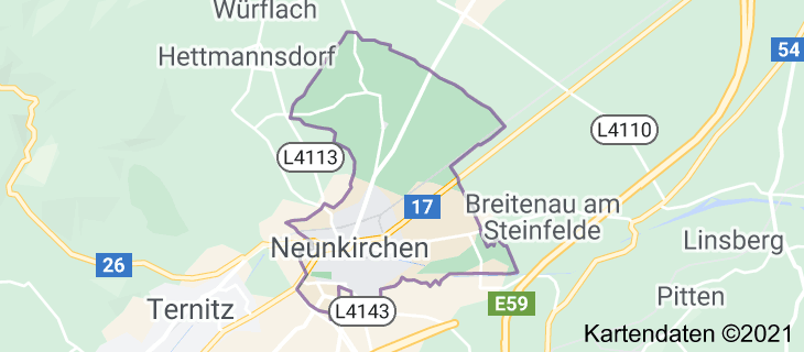 Landkarte Gloggnitz